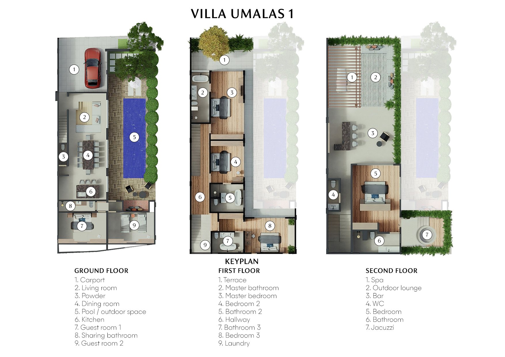Villa Unna Floorplan